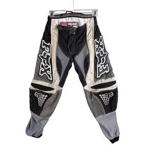 Fox Racing 360 Pants Mens Size 30 Black Gray Padded Motocross MX Offroad Gear